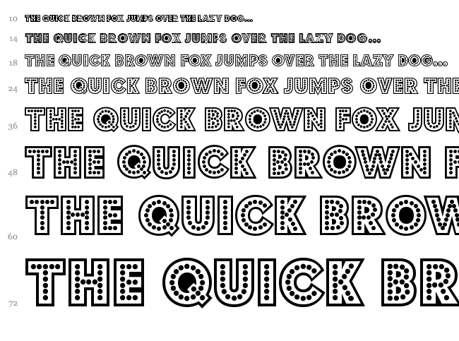Budmo Jiggler + Jigglish font waterfall